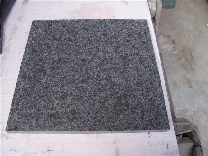 Polished, Flamed G684 (black pearl) Black Granite Tiles