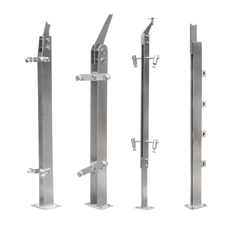 OEM Factory Tmerpered Glass Balcony Railing Residential Stair Handrail Corridor Framless Glass Railing Balustrade Post for Villa/Hotel/Apartment