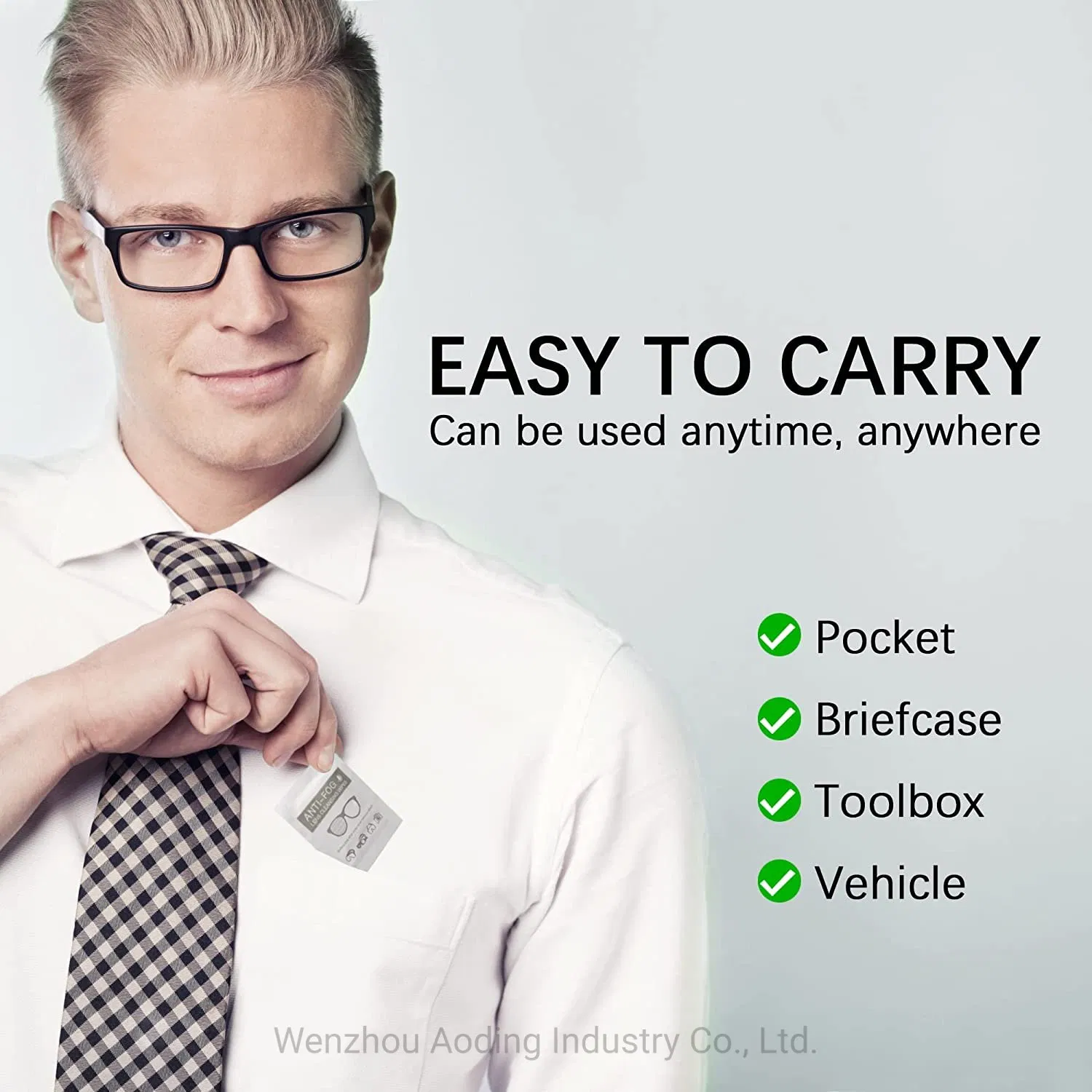 Factory OEM Good Quality Anti Fog Lens Glasses Wipes Portable Single Packed Disposable Lens Wipes