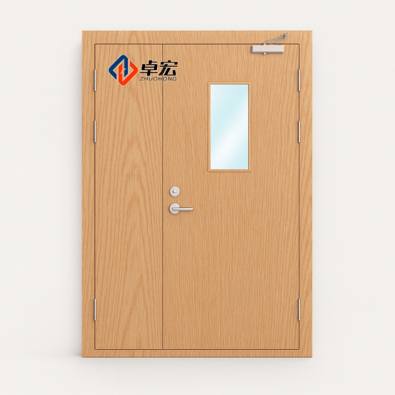 UL CE Certified Wooden Fire Rated Door for Building Project
