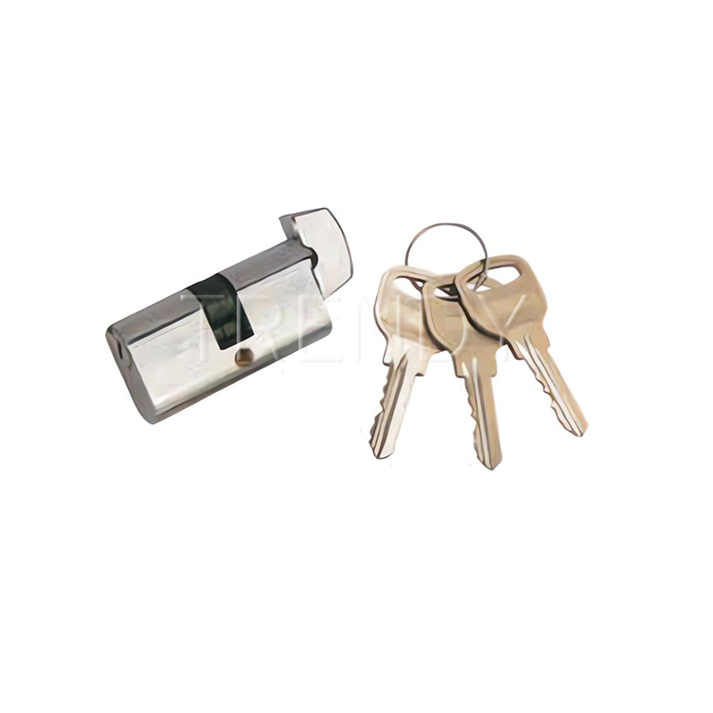 Satin Nickel Door Hardware Brass Door Lock Body Cylinder with Keys (C02)