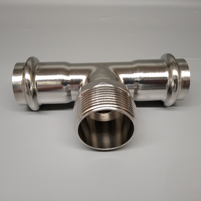Food Grade SS304 SS316 Stainless Steel Pipe Fittings Tee