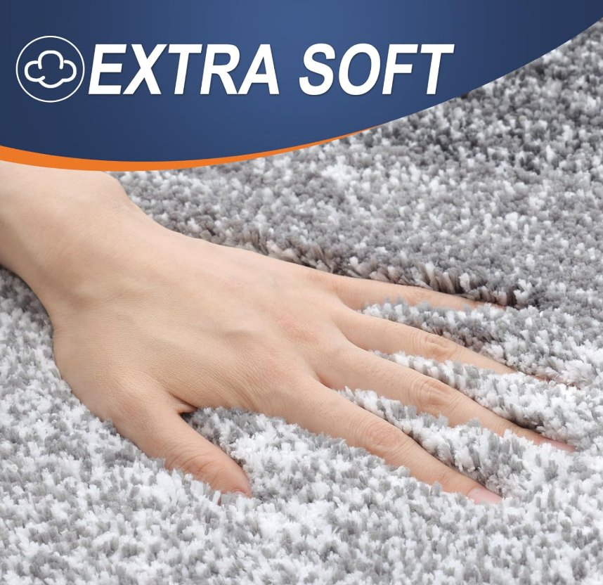 High Pile Machine Made Indoor Bathroom Rug 24X20 Extra Soft