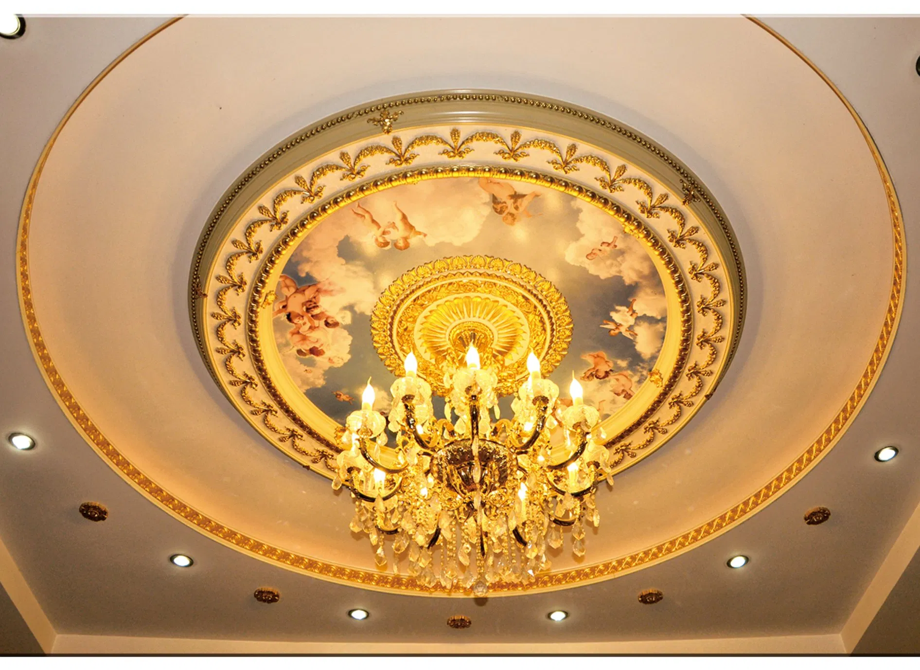 Banruo Hotel Artistic 3D Decorative Ceiling Medallion