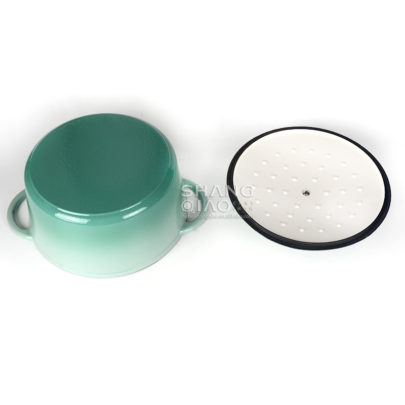 Чугунная эмалированная кастрюля-жаровня 26 см, 4.7 л