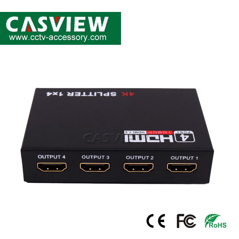 HDMI-сплиттер 1x4 4K Ultra HD, 1 вход 4 выхода