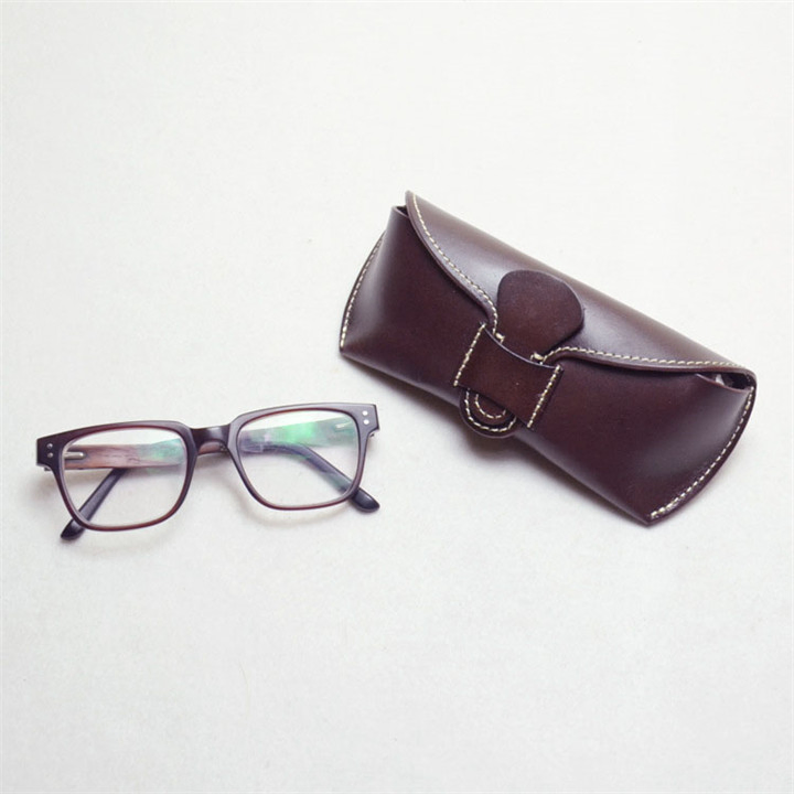 Ea045 Vegetable Tanned for Wholesale Sun Travel Box Custom Sunglasses Storage Cases Luxury Designer Protection Bag Eye Leather Glasses Case