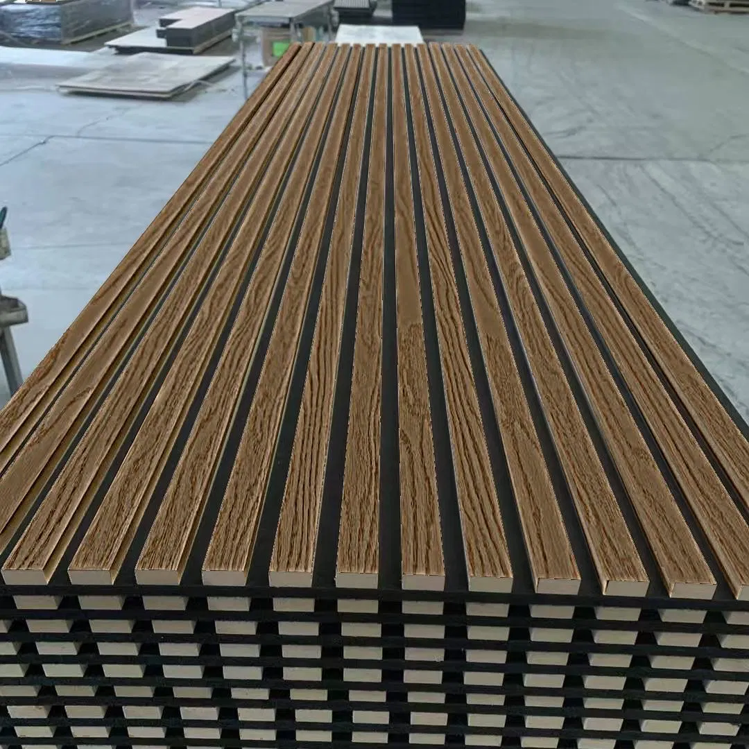 Stylish Wood Slat Acoustic Panels for Soundproofing Spaces