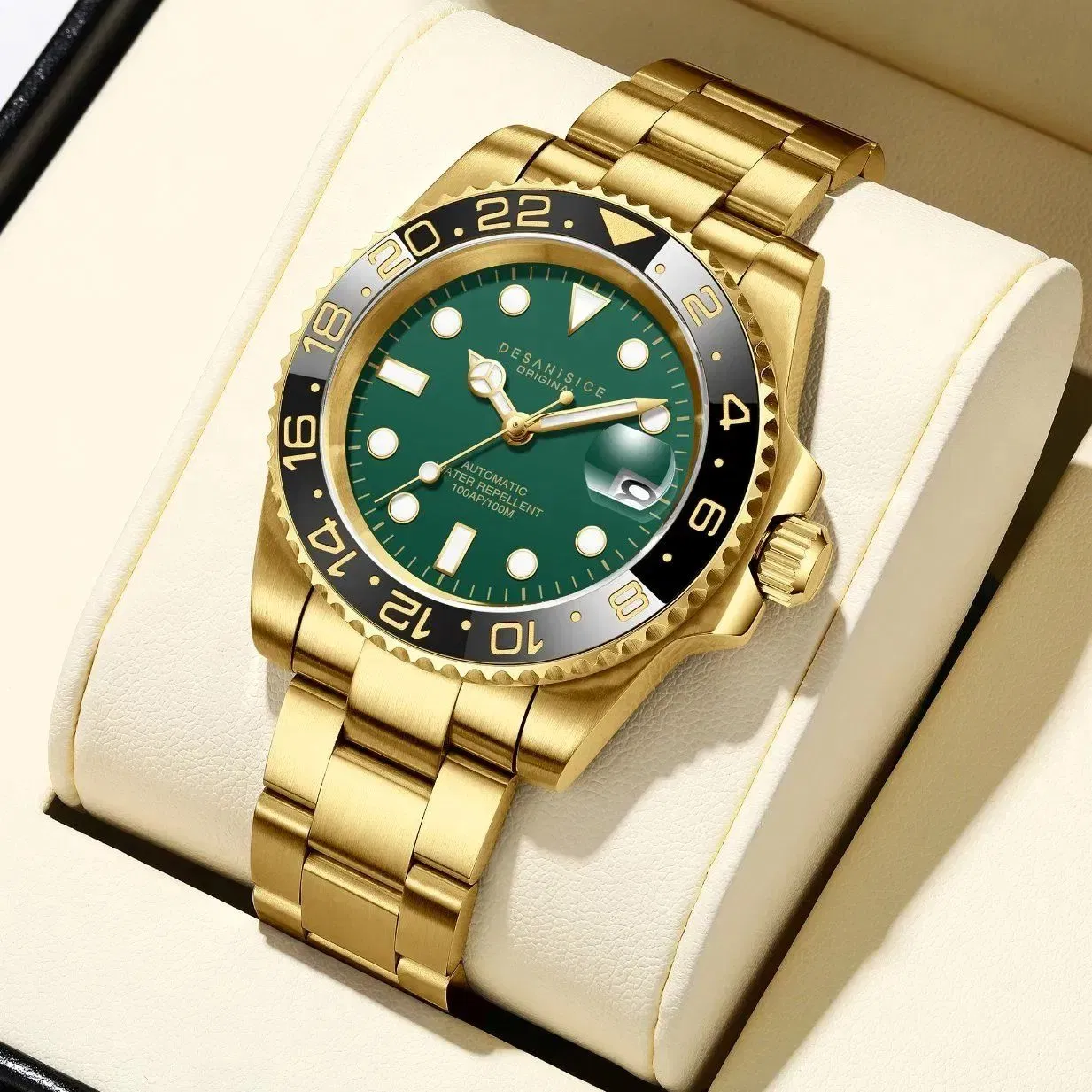 Luxurious Business Party Sports Watch, Men's Automatic Mechanical Wristwatch, Gift Movement, 3235 Calendar Display, 41mm Stainless Steel Water-Resistant