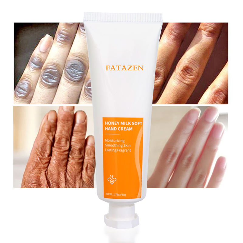 Private Label Organic Whitening Body Lotion Moisturizing Hand Cream OEM ODM Natural Shea Butter Milk Honey Repairing Hand Cream