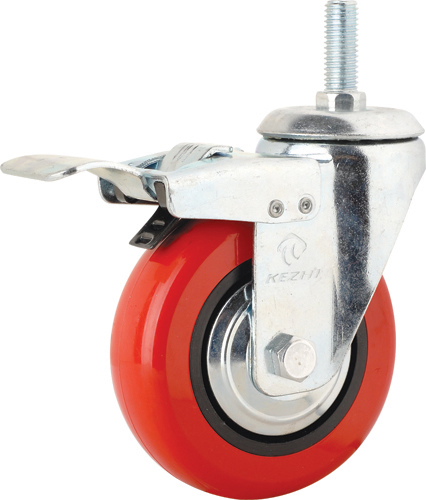 M10 Medium Duty Type Fixed/Swivel/Brake/Threaded Stem/Bolt Hole Tpye PVC Caster