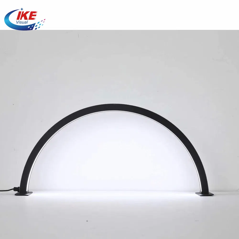Beauty Light Table Nail Lamp 22inch 30W LED Half Moon Ring Light for Nails Tattoo Salon