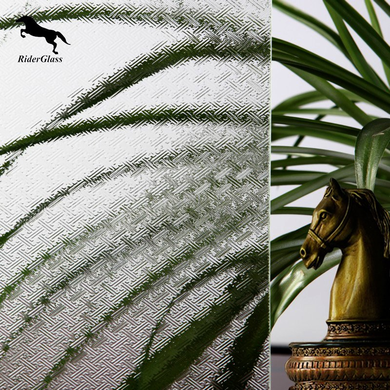 3-8mm Clear Wangi Patterned Glass