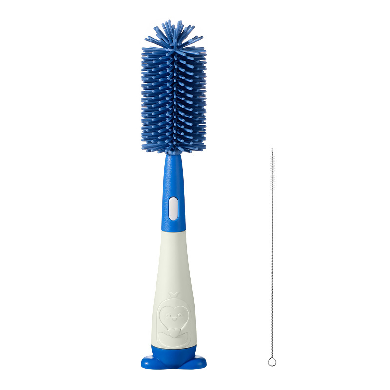 Newly Designed Silicone Bottle Brush Cup Brush High-Quality 3-in-1 Baby Bottle Brush Customization