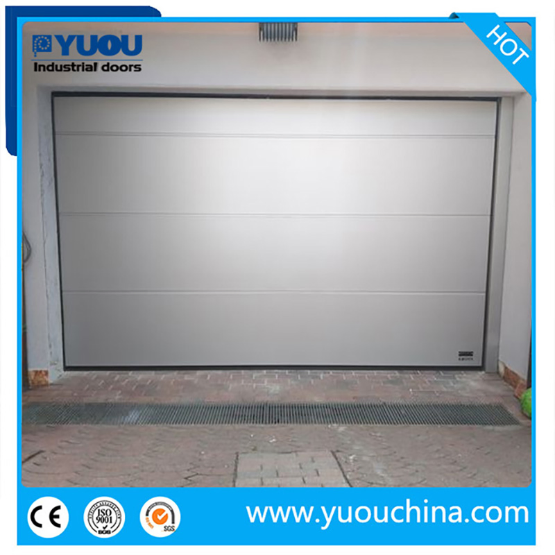 Electric Commercial Insulated Steel Overhead Garage Doors with Windows for Villa