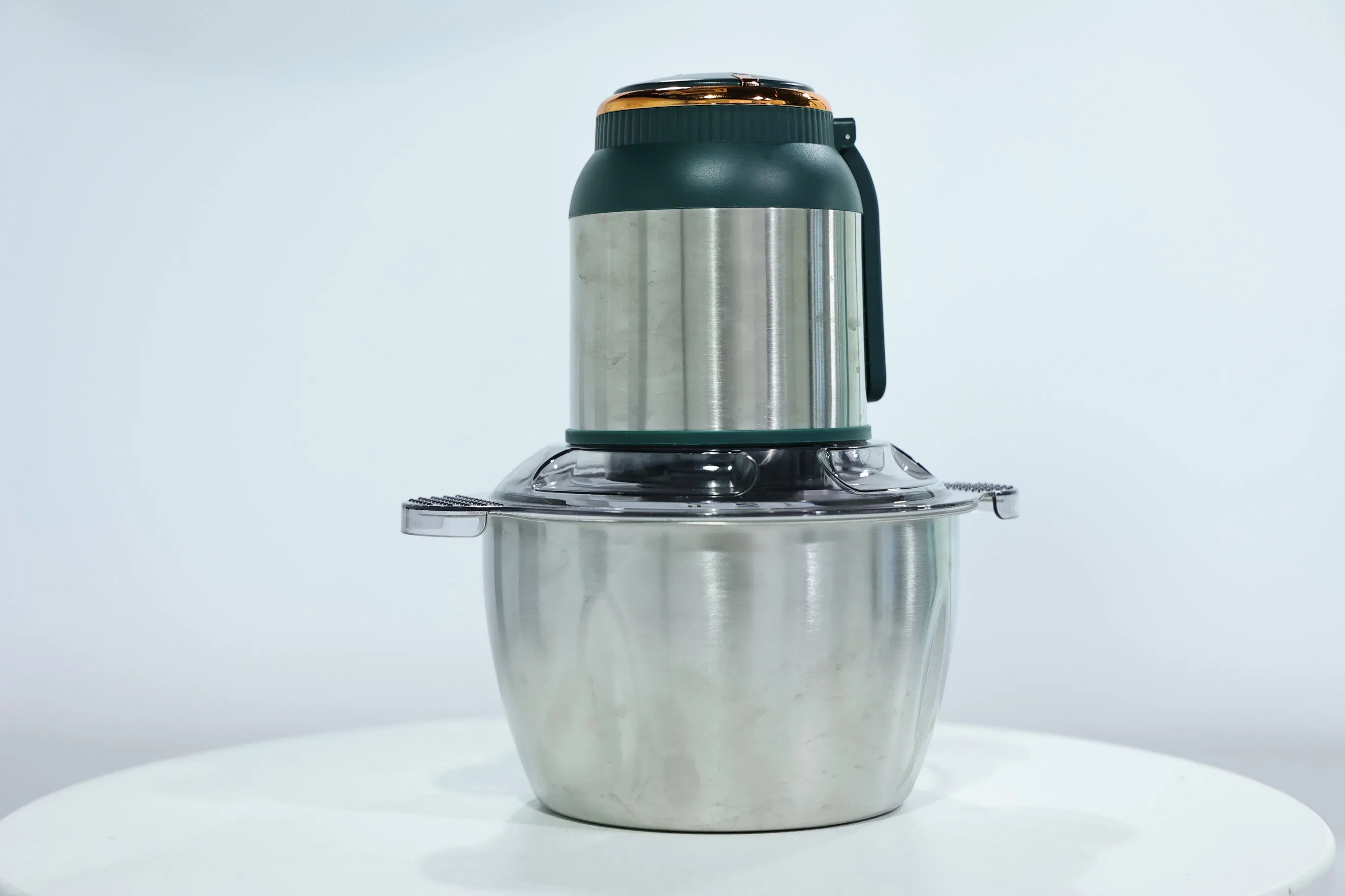 Multifunctional 2L Glass Bowl 2 Speeds Chopper, Vegetable Household Electric Food Processor Meat Grinder