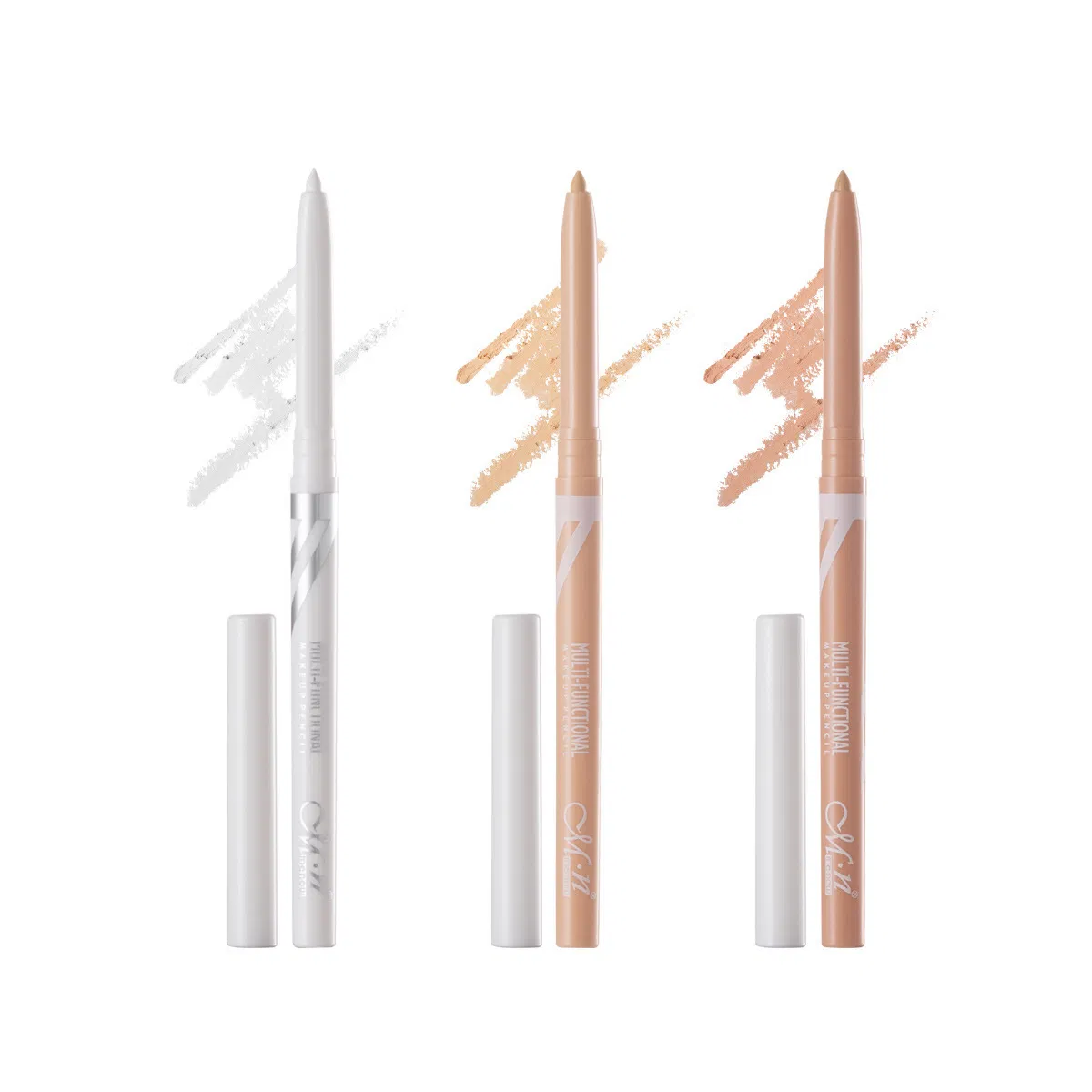 White Concealer Makeup Pen Can Rotate Under The Eyelids to Automatically Core out Eyeliner