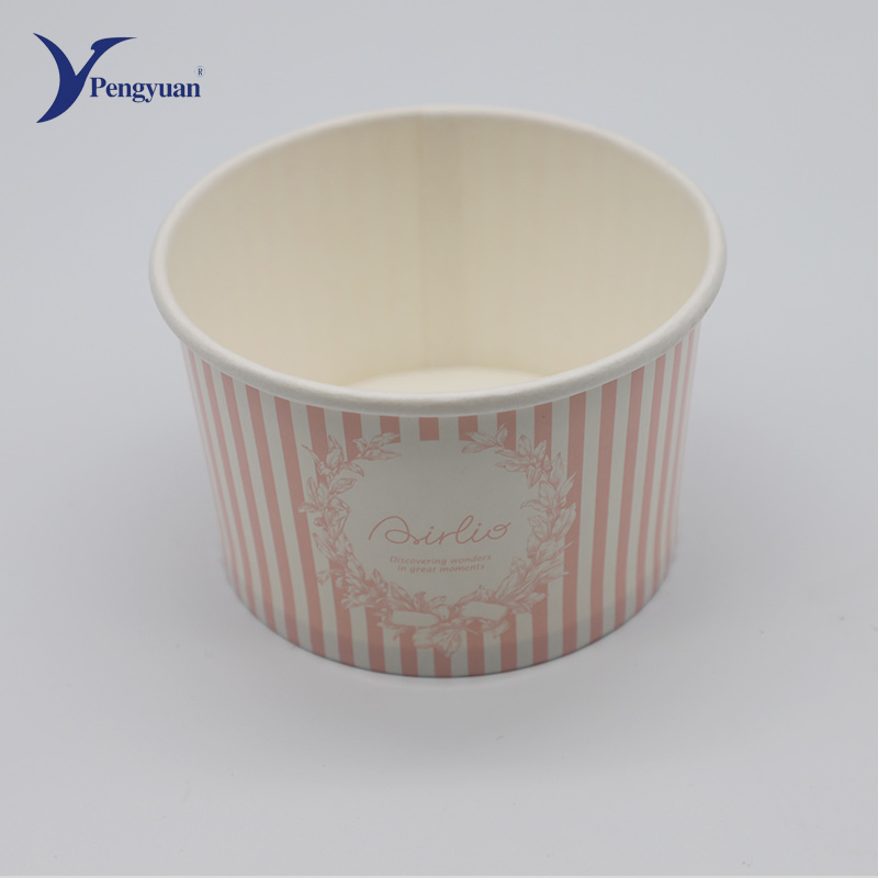 Custom Printed Disposable Paper Ice Cream Cup