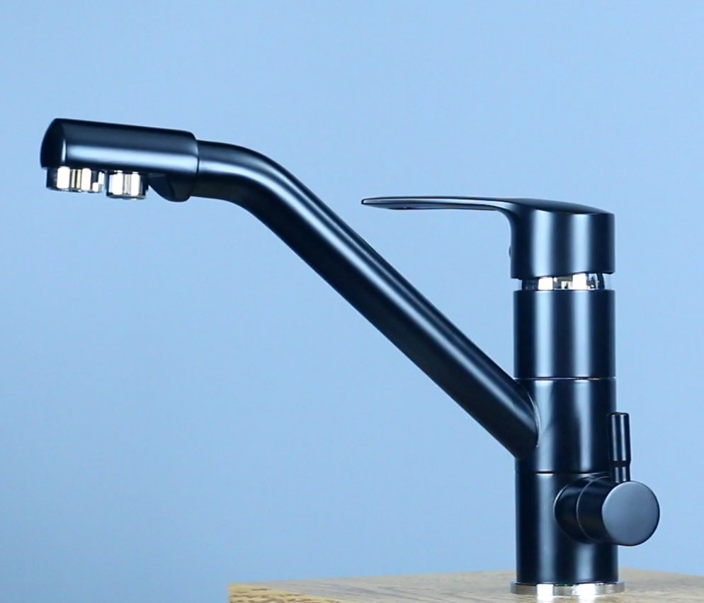 Brass Tap Black Finished Pull Down Kitchen Faucet
