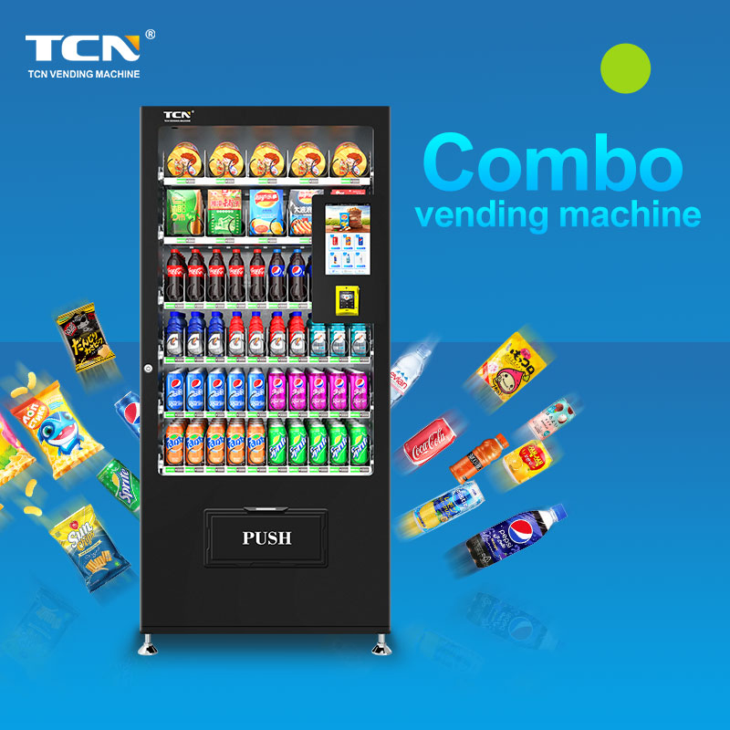 Tcn Chinese Manufacturer Snack Vending Machine 10.1 Inches Touch Screen Vending Machine