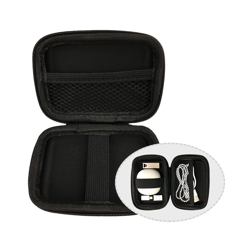 Durable Lightweight Protective EVA Travel Case for Earphones and Charging Cables