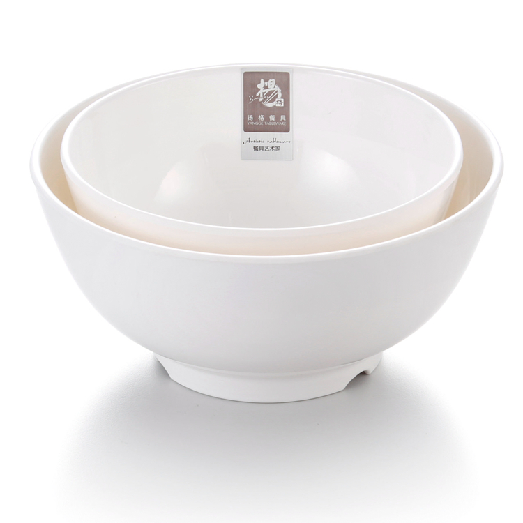 Wholesale White Melamine Restaurant Noodle Bowl
