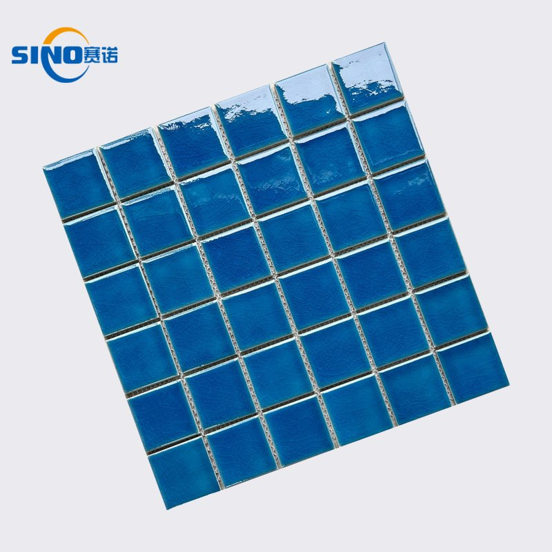 Wholesale Porcelain Ice Crackle Mosaic Tile Mosaic Swimming Pool Tiles