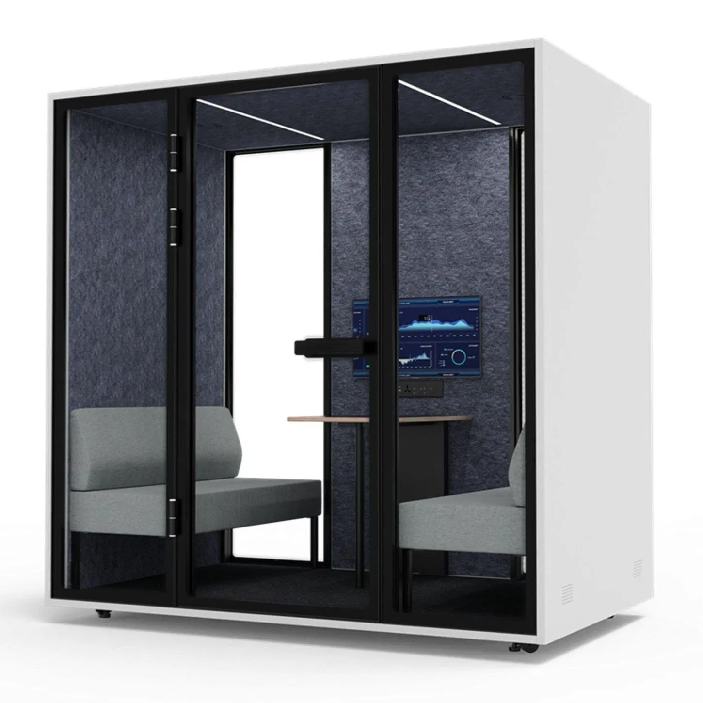 Eco-Friendly Waterproof Movable Commercial Silent Cabin for Office Building
