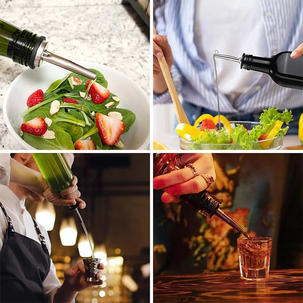 Stainless Steel Whiskey Liquor Bar Cocktail Drink Water Champagne Wine Bottle Pourer