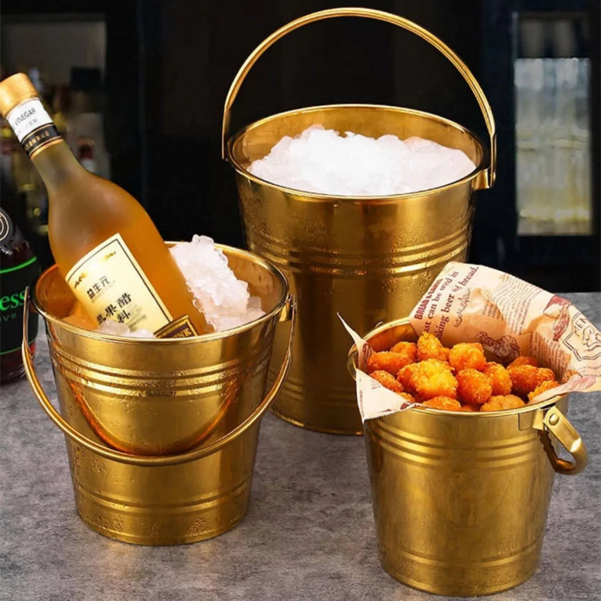 Industrial Anti Scratch 0.8mm Thick Wall Seamless Inner Wall Bucket