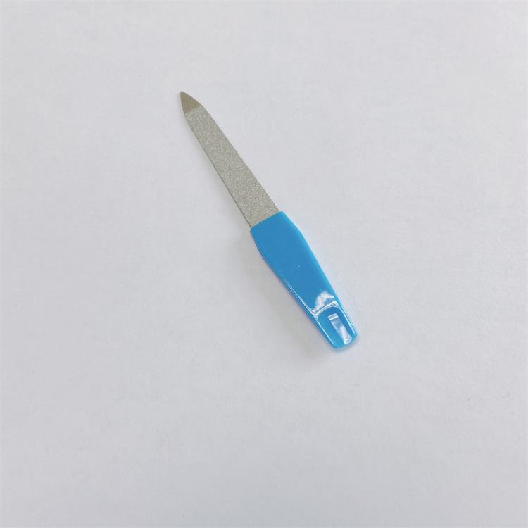Cheaper Professional Metal Small Nail File with Plastic Handle for Baby Using