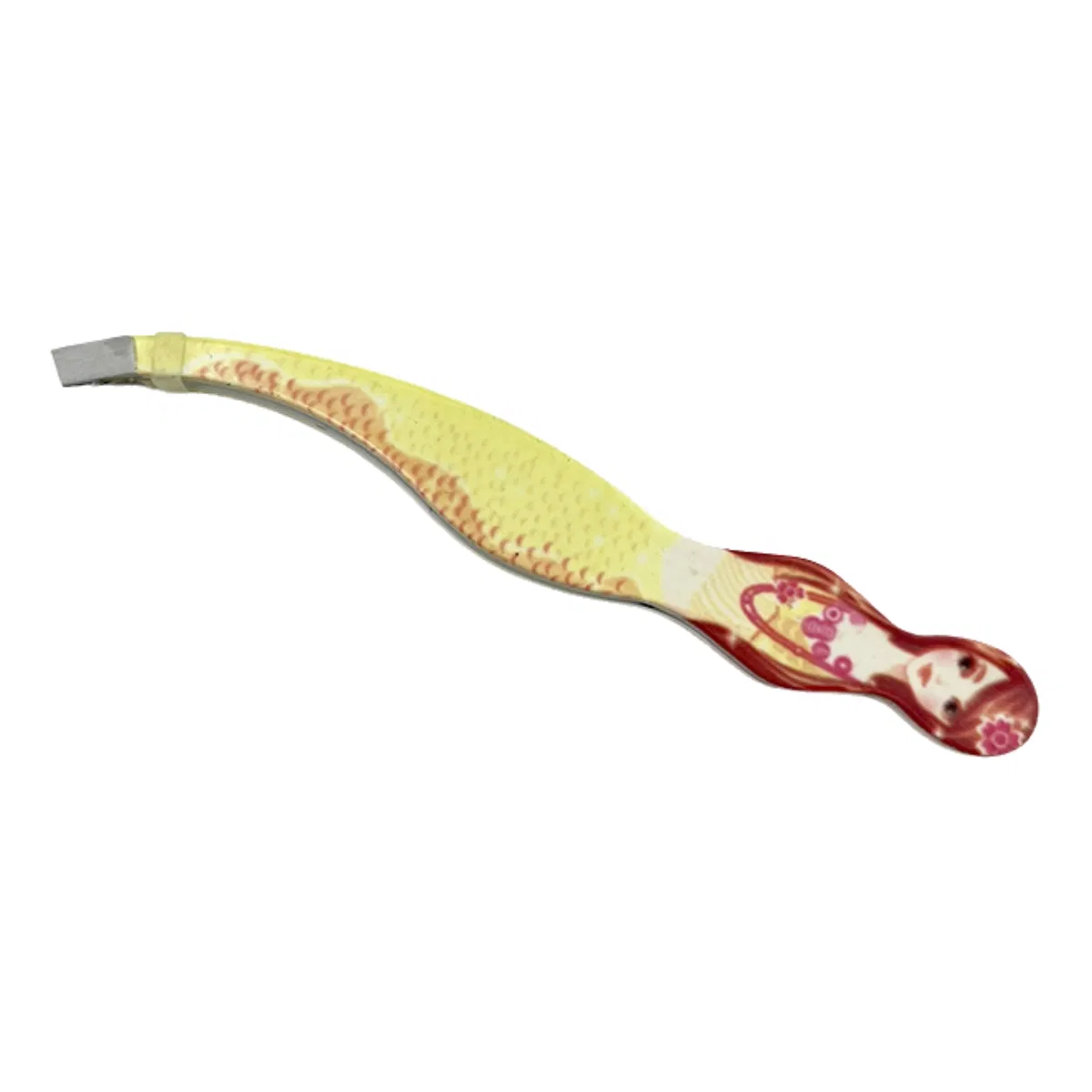 Custom Pattern Printed Stainless Steel Eyebrow Clip Makeup Beauty Tool Eyebrow Tweezer