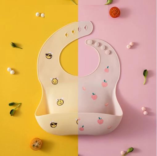 Multi Pattern Silicone Bib for Toddler Kid
