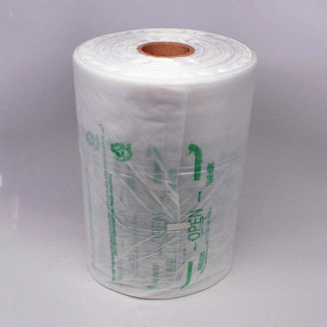 Clear Plastic Fruit Vegetable Packaging Supermarket Printing Flat Bag on Roll