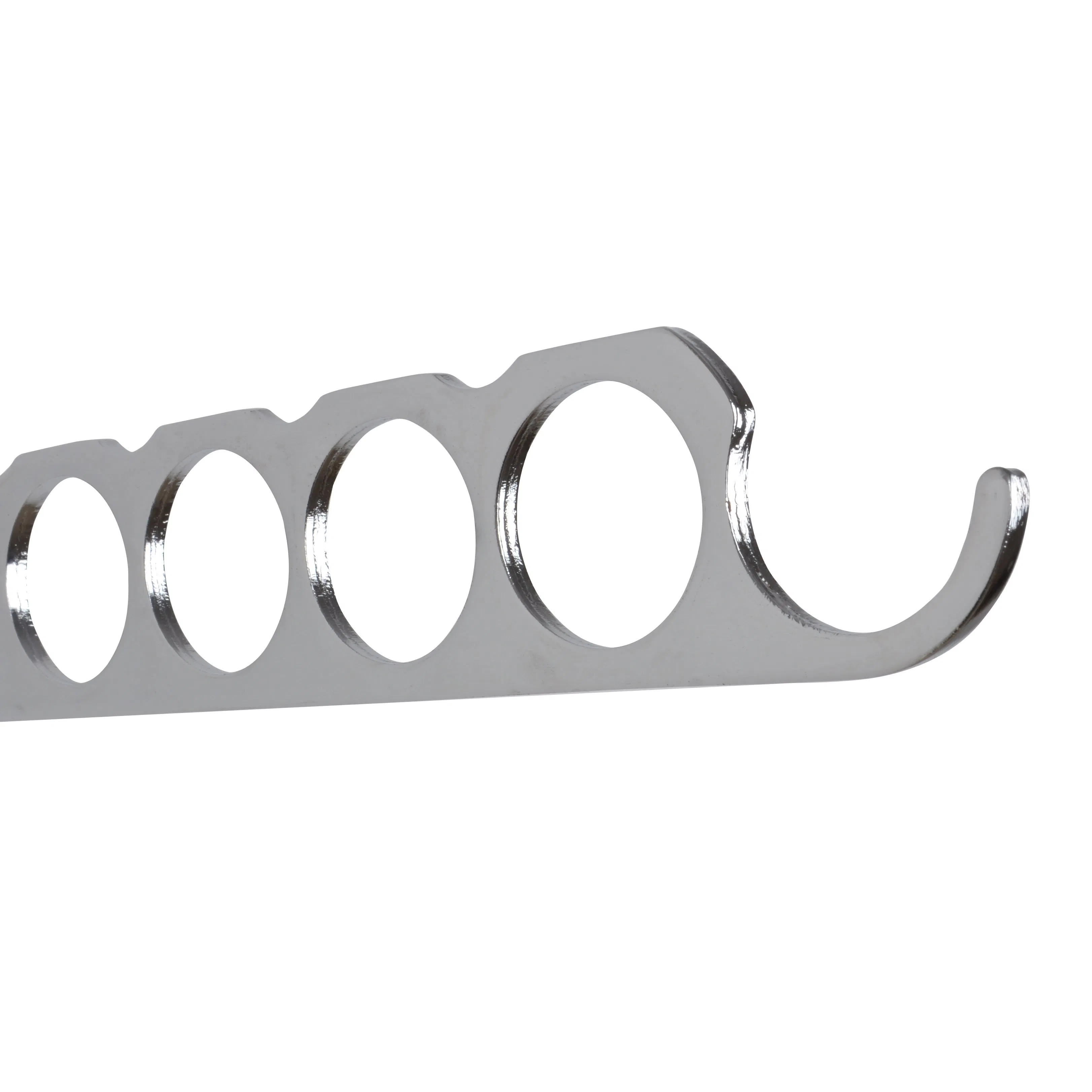 Multifunctional Homeware Metal Black 6-Hole Folding Coat Clothes Hangers