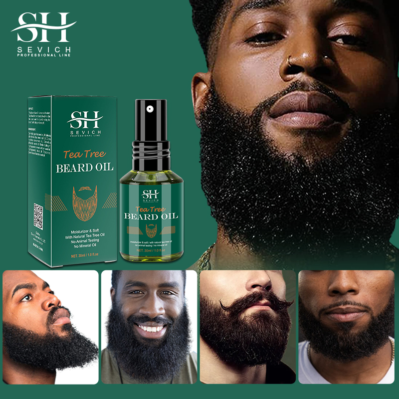 Mens Beard Oil Custom Logo Tea Tree Organic Vegan Beard Oil