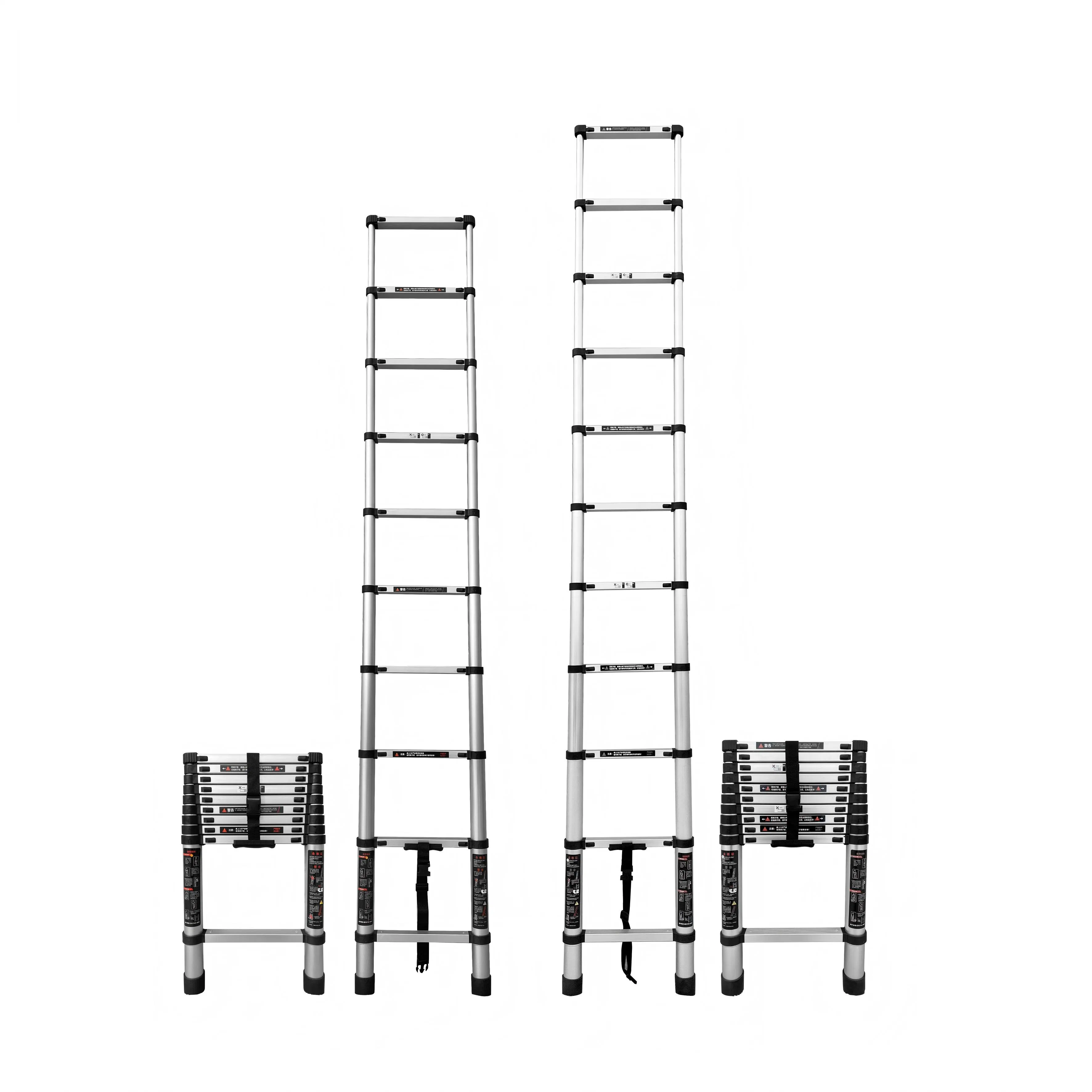 China Factory Wholesale Aluminum Alloy Heavy Duty Retractable Ladder for Household
