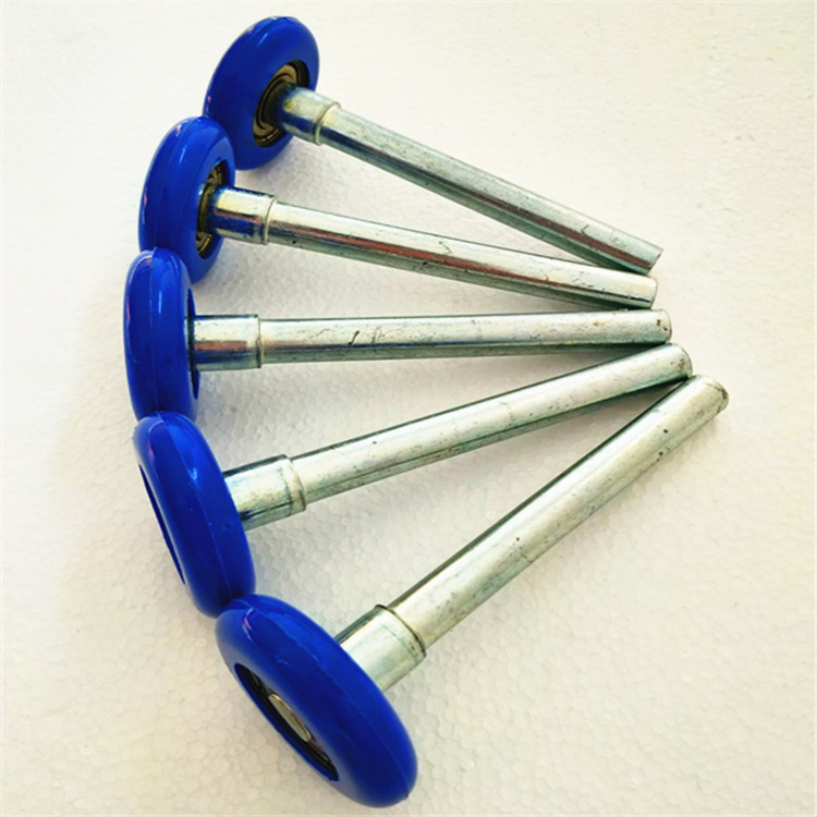 Blue 6200zz Bearing 46*190mm Garage Door Parts Nylon Roller