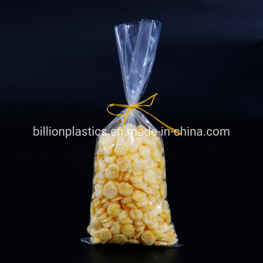 HDPE/LDPE Clear Side Sealing Plastic Bags for Food Packaging with Custom Printing