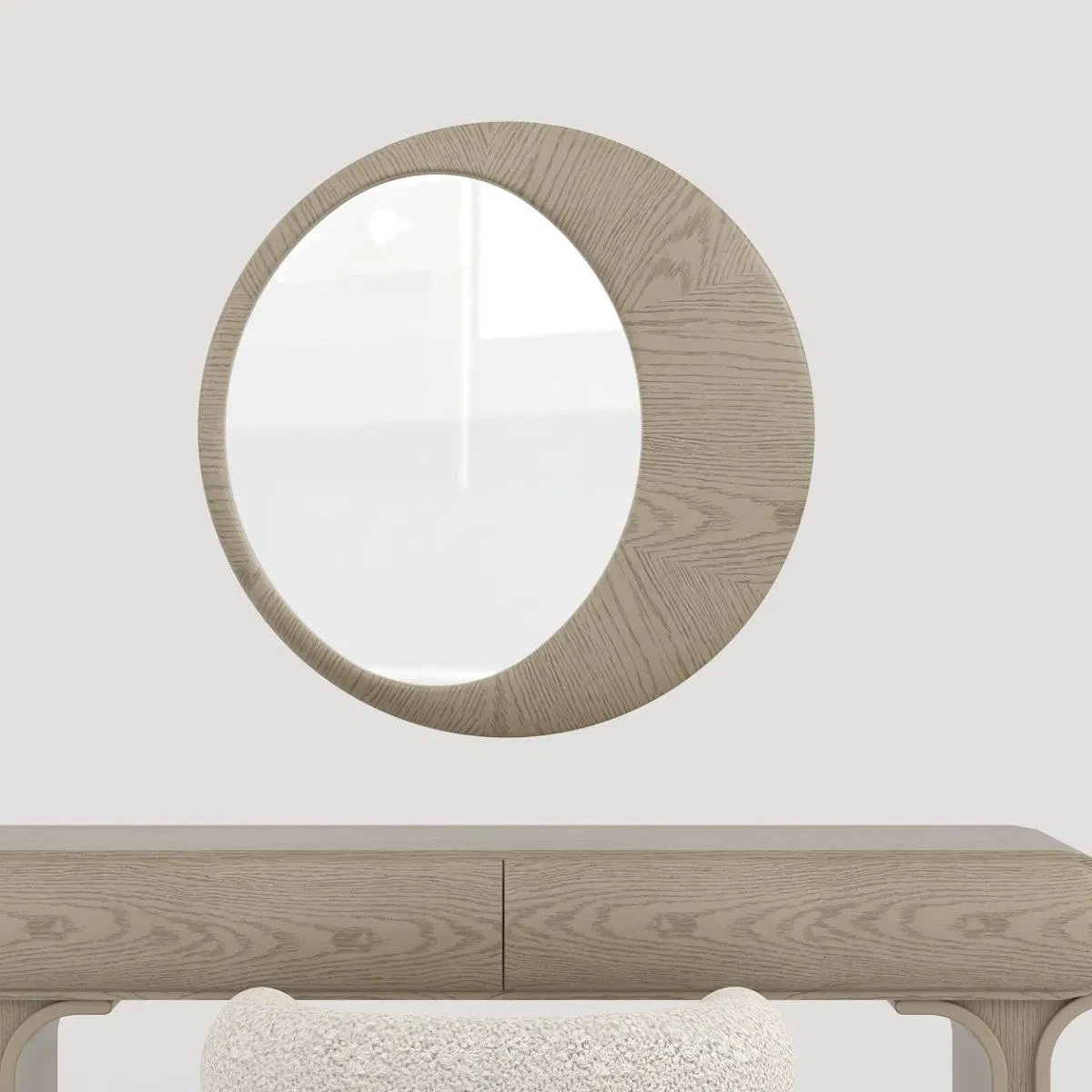 Modern Light Luxury Wall - Mounted Bedroom Vintage Dressing Mirror