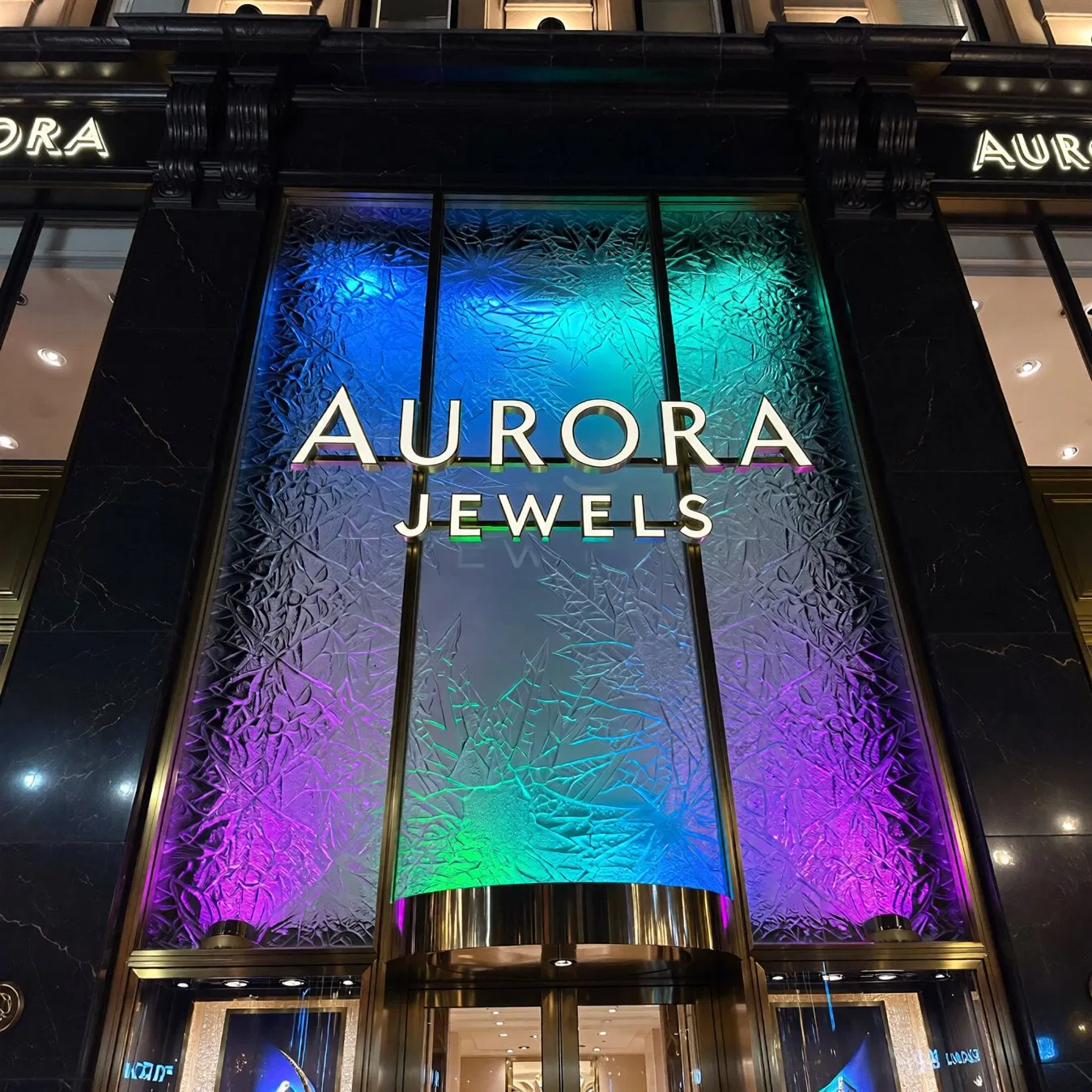 Vibrant Multi-Color Backlit Letters in Sturdy Metal Construction