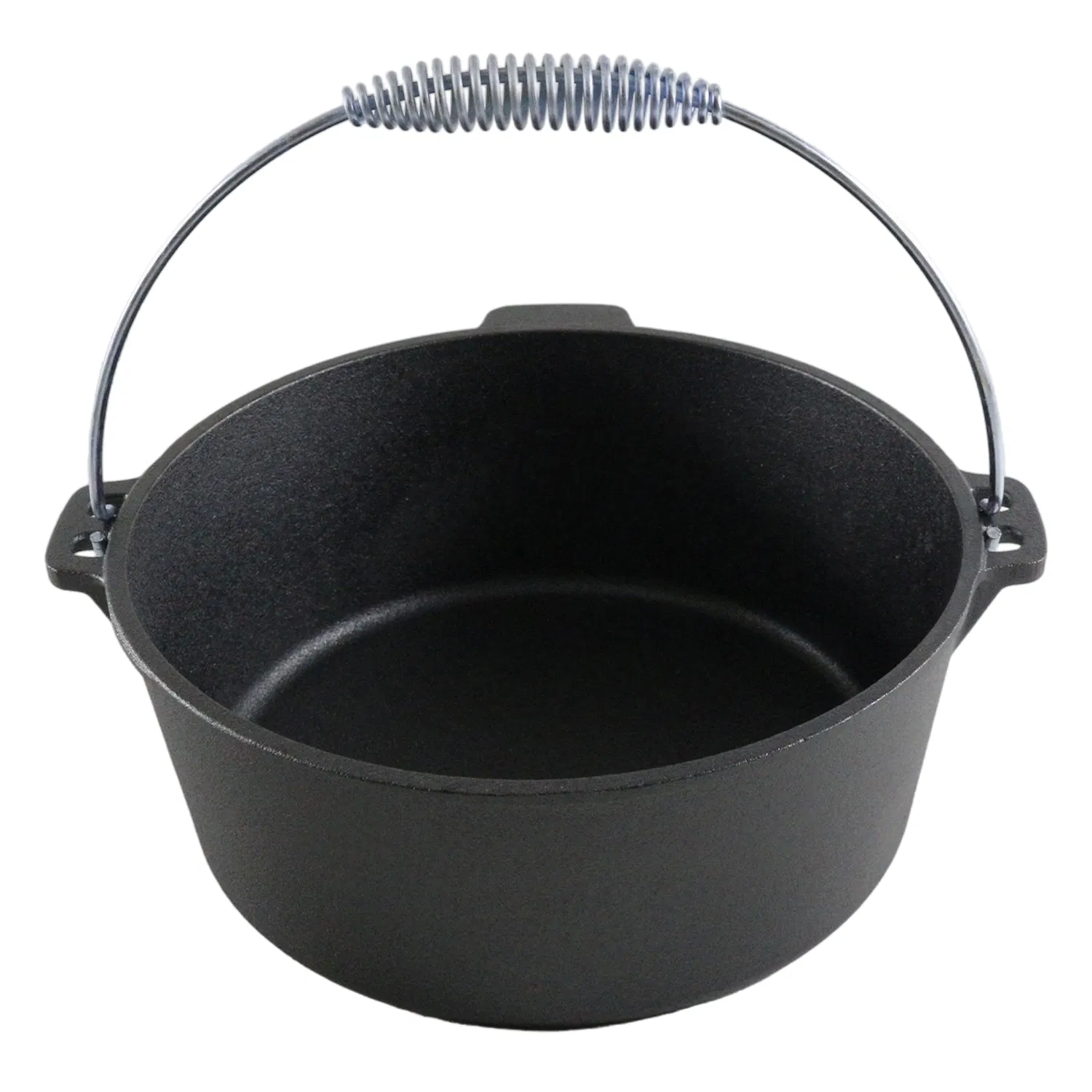 Чугунный голландский котелок для кемпинга с ручкой