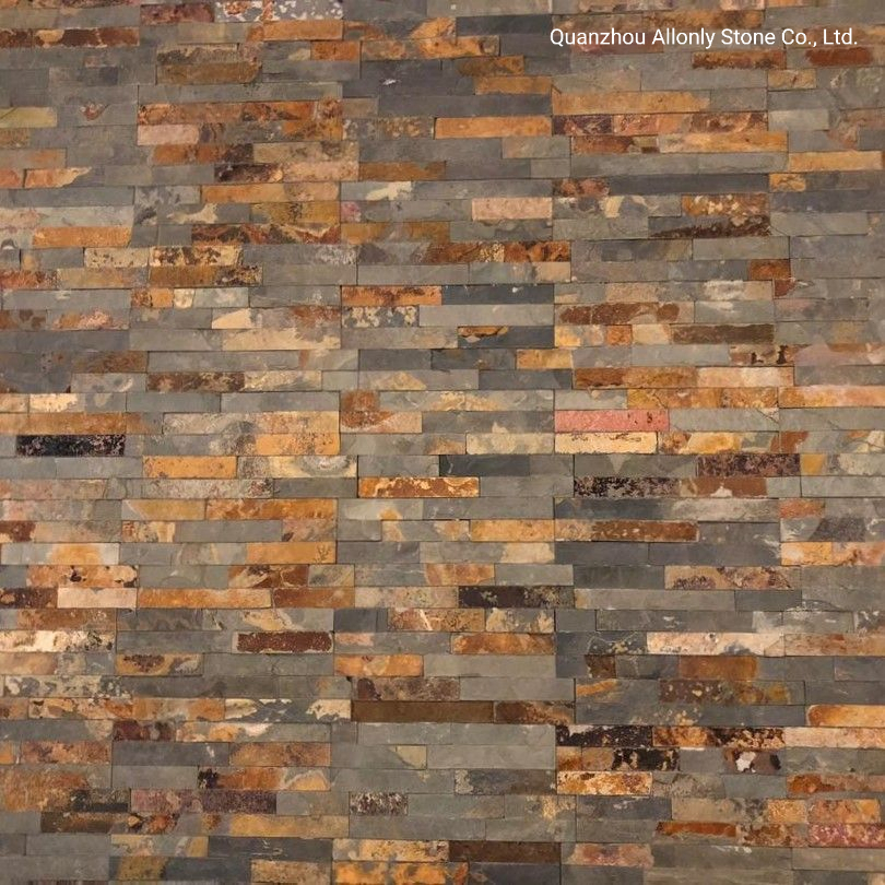 Interior Wall Cladding Design Natural Slate Culture Stone for Background