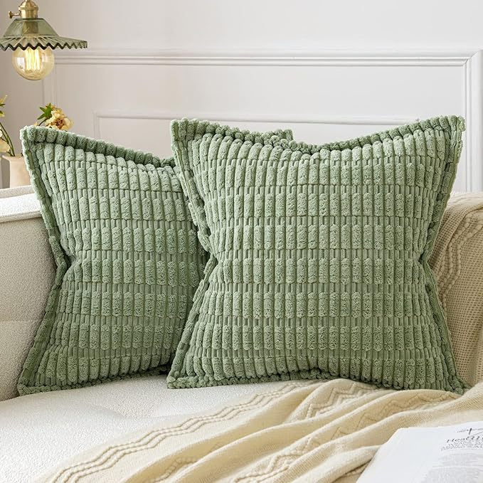 Corduroy Pillowcase Pure Color Simple Square Cushion Home Sofa Sleeping Pillow Case with Texture Decoration