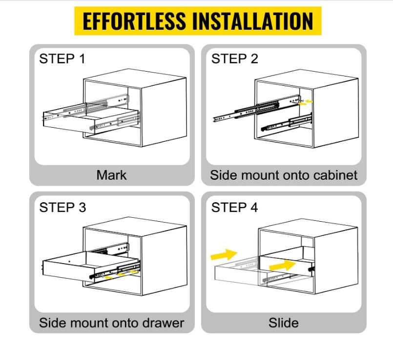 76mm Wide 60-Inch Heavy-Duty Slide Lock