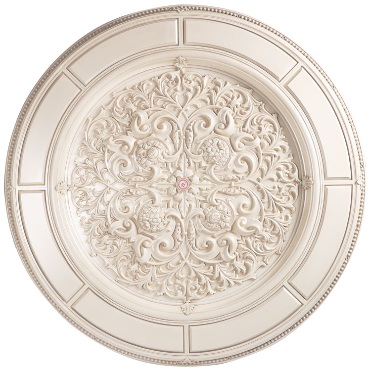 Ceiling Tile for Hotel, restaurant Ceiling Medallion, Elegant Antique Ceiling Design, Polystyrene Artistic Ceiling