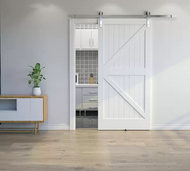 Barn, Bathroom, Silent Suspended Sliding Wheel Door