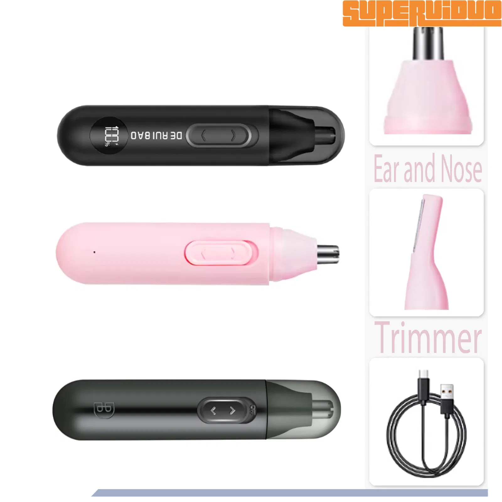 Dual-Voltage 110V-240V Travel Ready Ear and Nose Trimmer