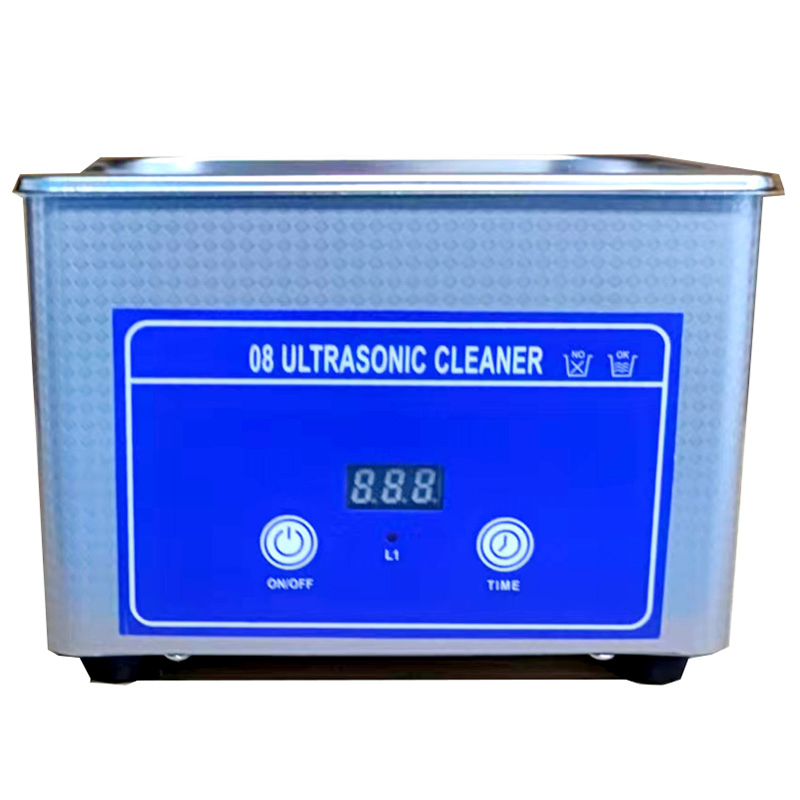 Home Lab 0.8L Digital Ultrasonic Cleaning Machine, Household Tabletop Sockets Pliers Tweezers Jewelry Tooth Razor Glassware Ultrasound Oil Rust Washing Cleaner