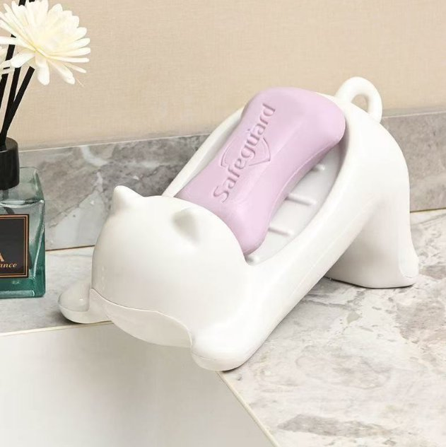 High End Creative Cat Soap Dish SPA Like Home Decor Bathroom Accessories
